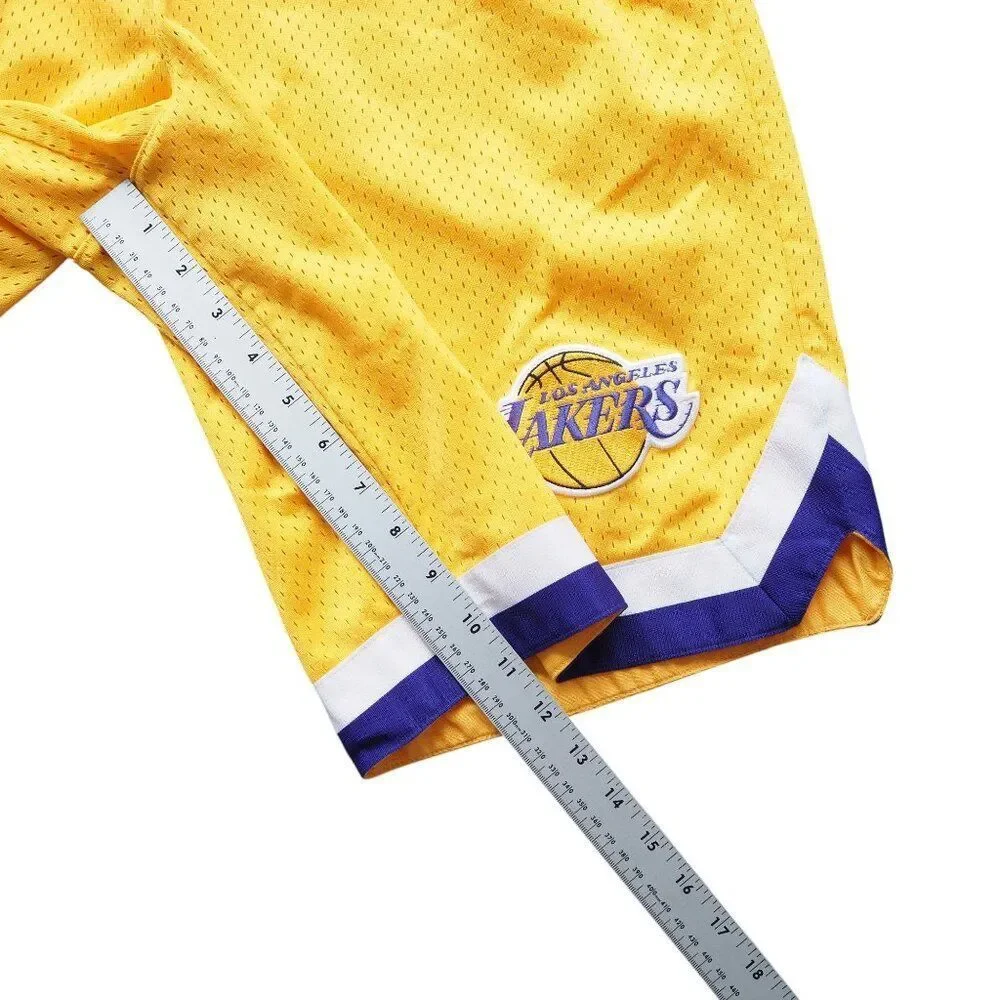 Adidas x Los Angeles Lakers Mesh Basketball Shorts Men's L Yellow / White‎
